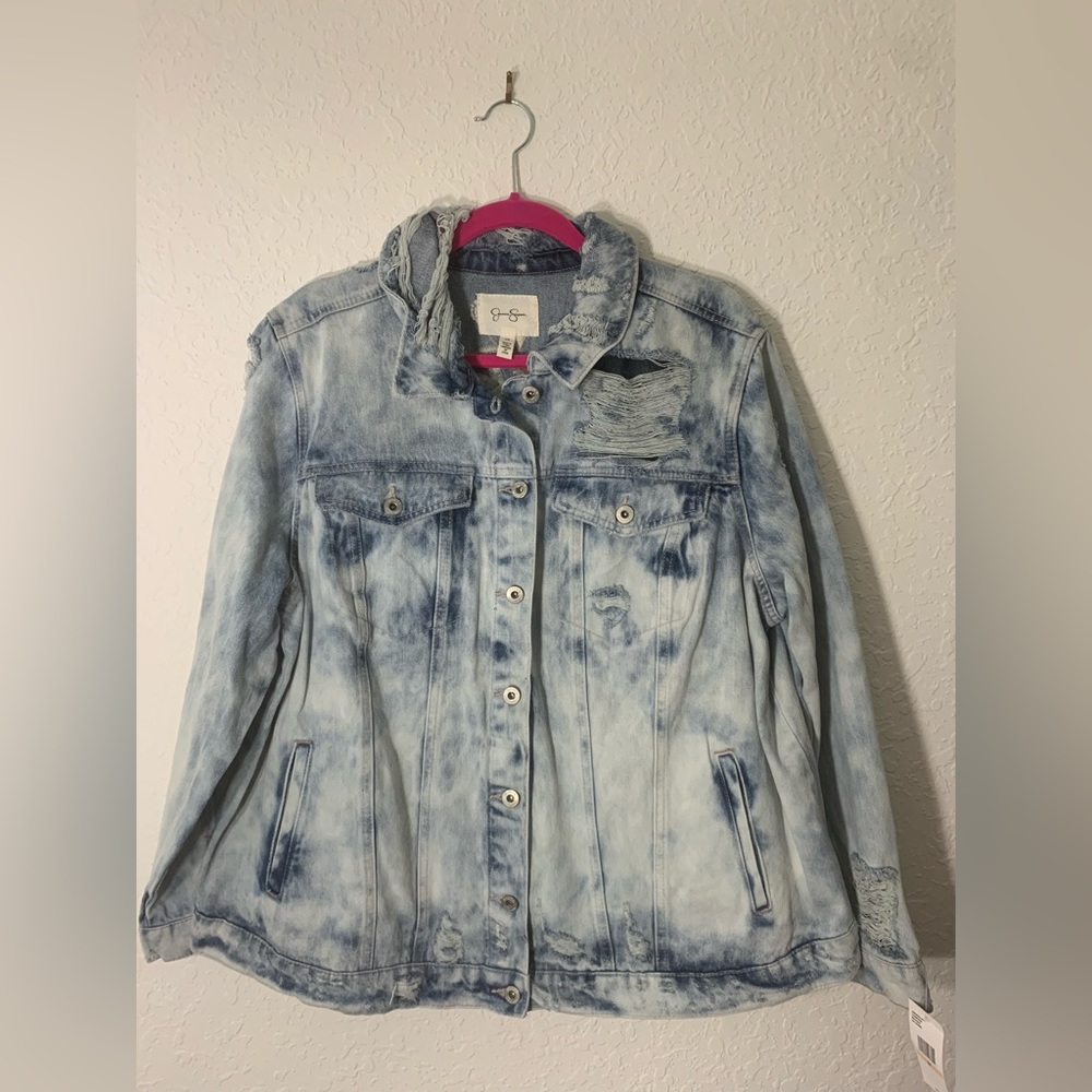 Jessica Simpson… Distressed Denim Jacket